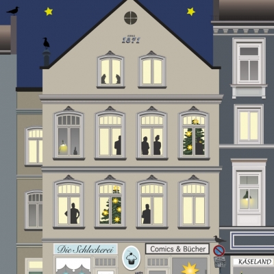 Weihnachtskarte "Die Schleckerei"